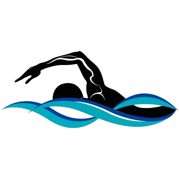 Swimming Silhouette Drawing Illustration - Black man png download - 600