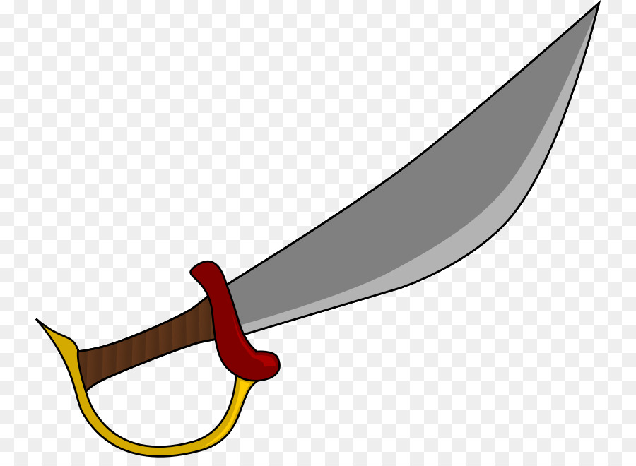 Clip art Cutlass Pirate Knife Sword - pirate png download - 800*648 - Free Transparent Cutlass png Download.