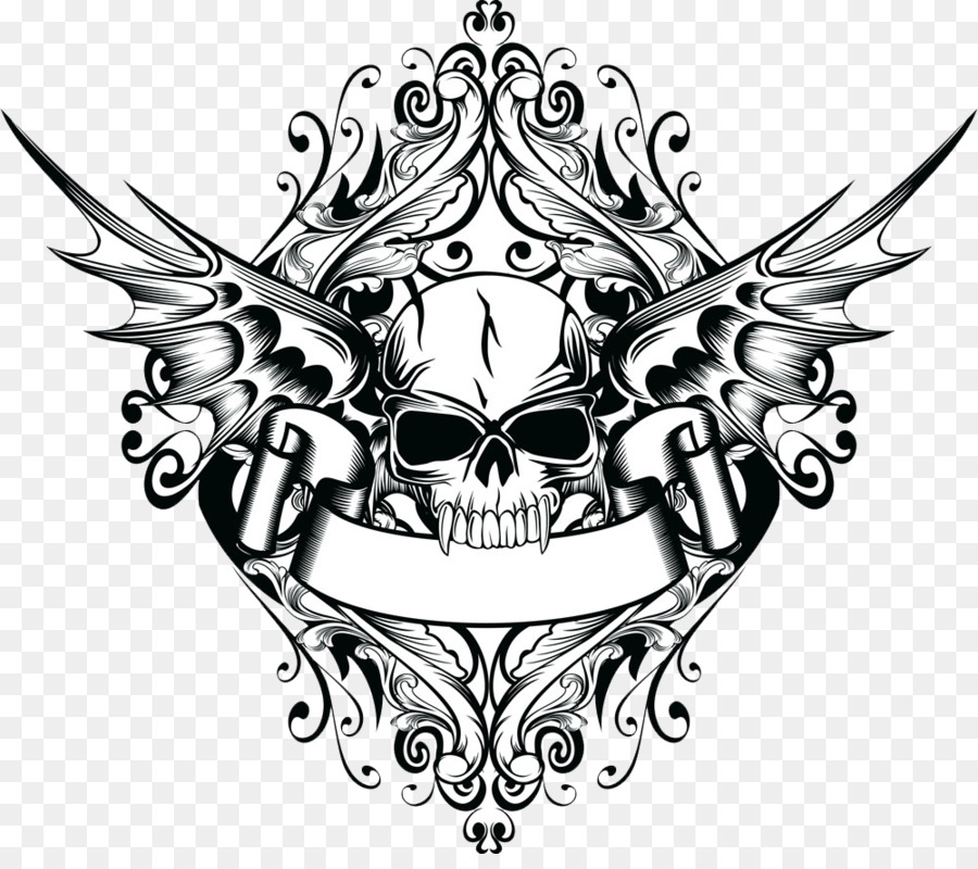 Wall decal Sticker Skull - Tattoo png download - 1000*873 - Free Transparent Skull png Download.