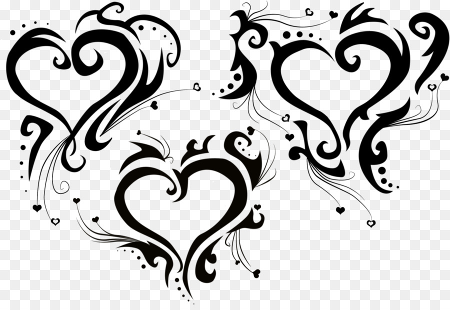 Heart Tattoo Tribe Clip art - Heart Tattoos PNG Transparent Images png download - 900*609 - Free Transparent  png Download.