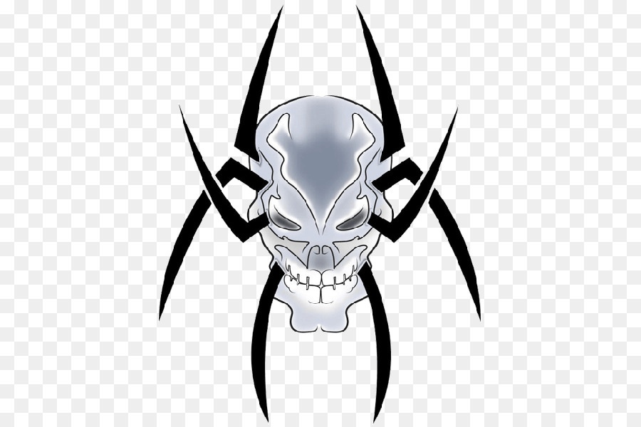 Spider web Tattoo Skull - Hd Png Transparent Background Tribal Skull Tattoos png download - 466*600 - Free Transparent Spider png Download.
