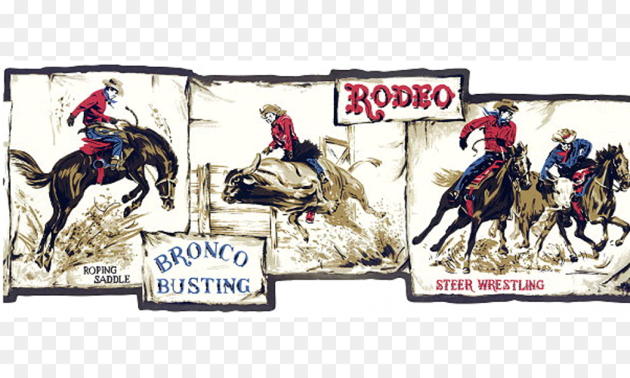Rodeo Calf roping Horse Cowboy Team roping - horse border png download - 1000*600 - Free Transparent RODEO png Download.