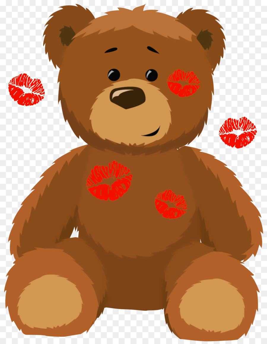 Brown bear American black bear Valentines Day Clip art - Valentine Bear Cliparts png download - 1265*1628 - Free Transparent  png Download.