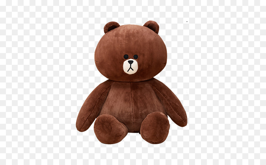 Bear ub77cuc778ud504ub80cuc988 Doll LINE Plush - Brown Bear doll png download - 500*548 - Free Transparent  png Download.