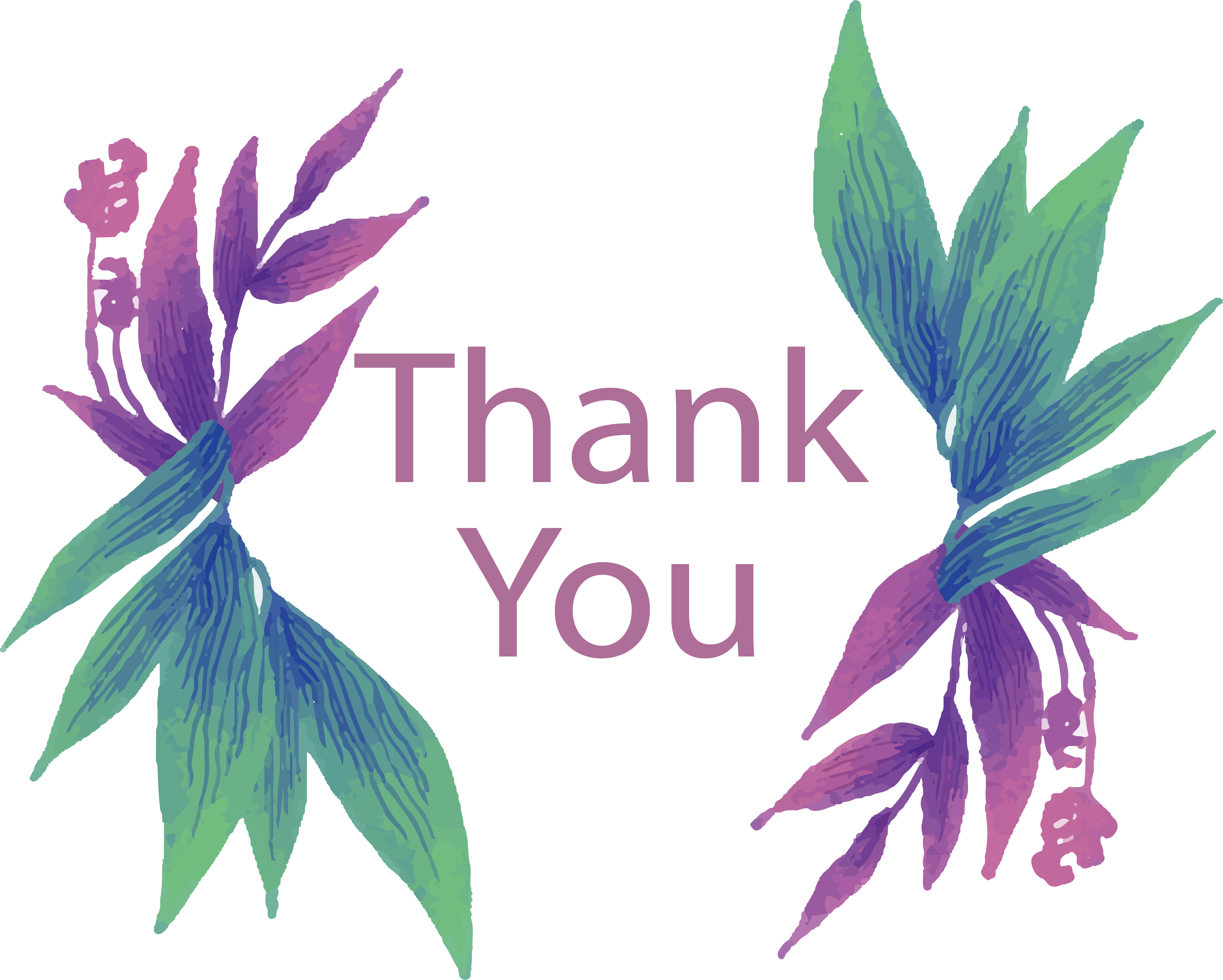 Euclidean Vector Leaf The Green Leaves Border Thank You Png Download 3862 3096 Free Transparent Purple Png Download Clip Art Library
