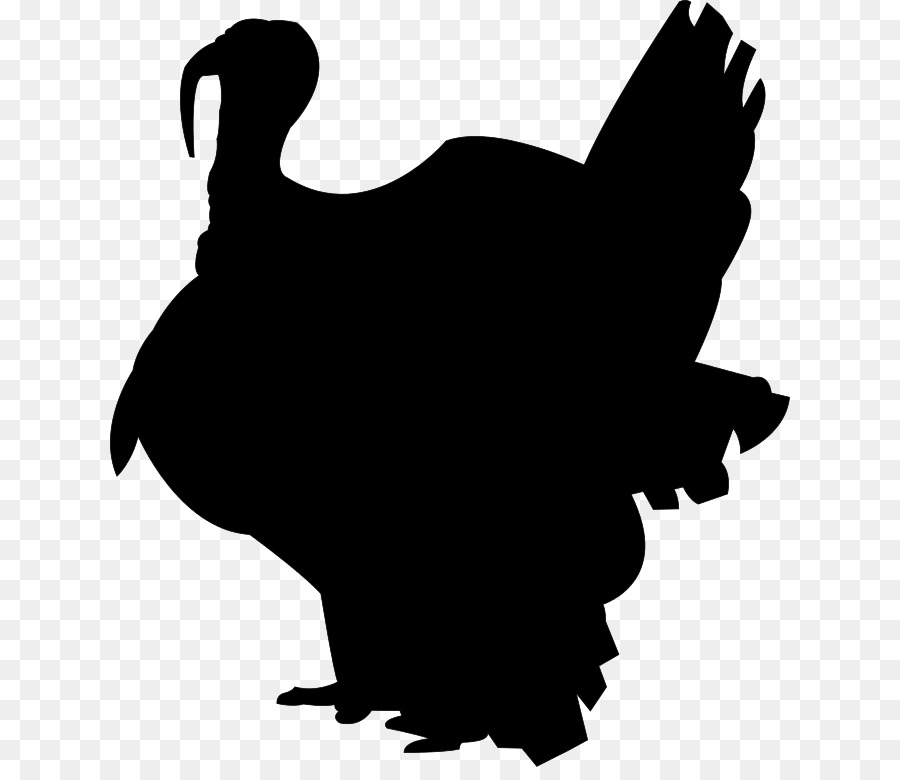 Silhouette Turkey meat Drawing - thanksgiving vector png download - 680*767 - Free Transparent Silhouette png Download.