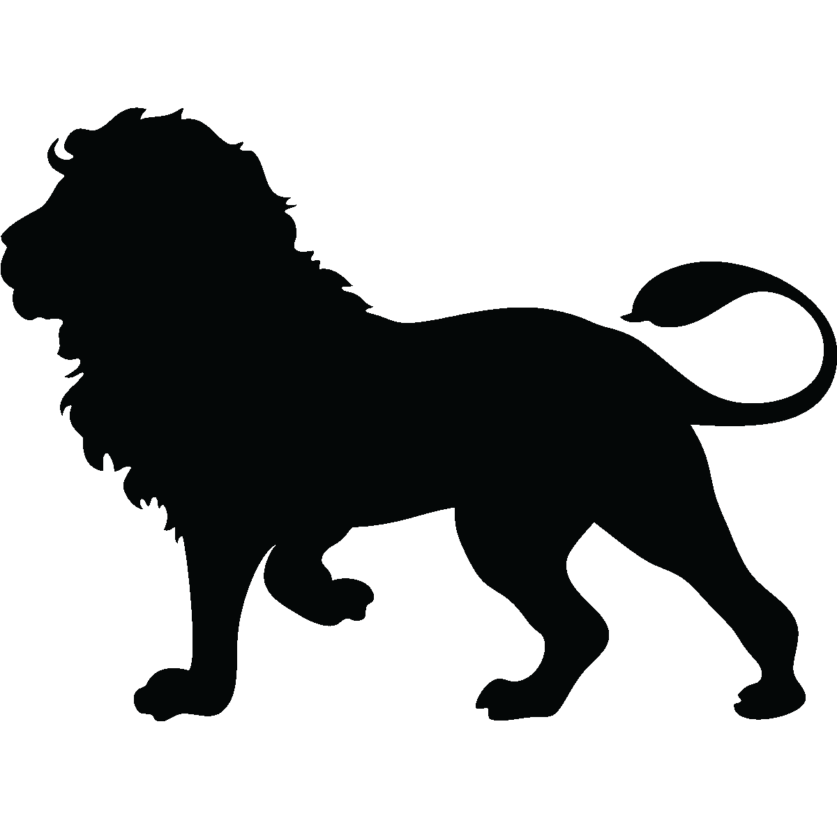 Lion Silhouette Clip art - animal silhouettes png download - 1200*1200