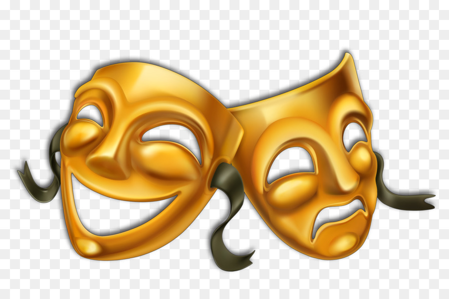 Royalty-free Theatre Mask Stock photography - hand-painted golden smiles and sad face masks png download - 2000*1333 - Free Transparent Royaltyfree png Download.