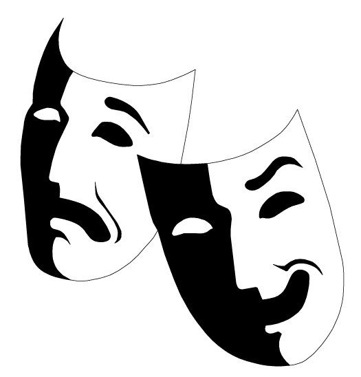 Mask Musical Theatre Drama Clip Art Actor Png Download 525548