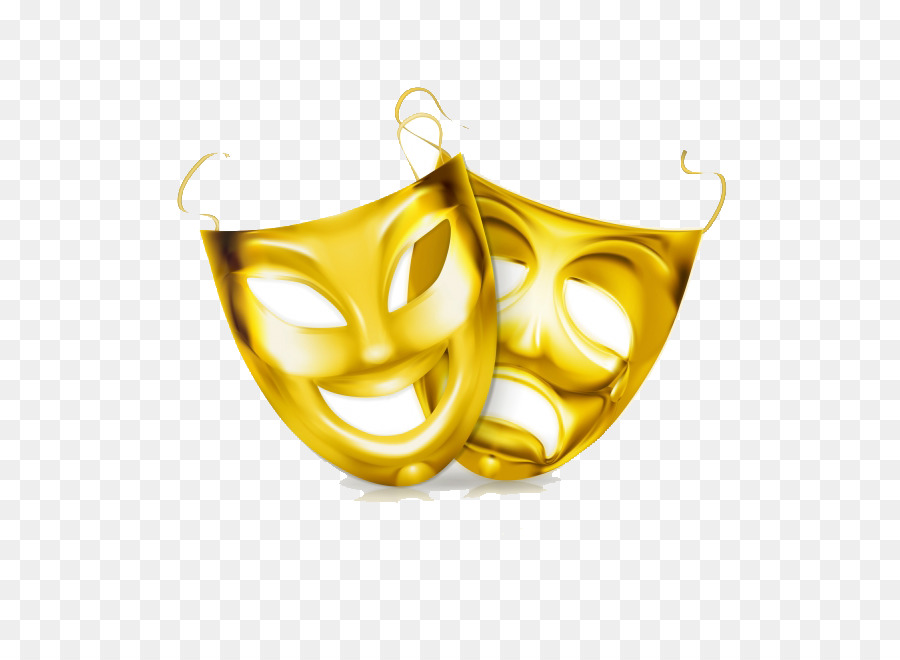 Theatre Mask Royalty-free Clip art - Golden Mask png download - 650*650 - Free Transparent Theatre png Download.