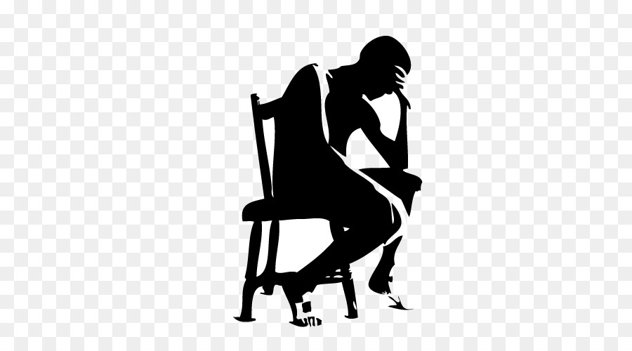 The Thinker Silhouette Thought Clip art - Vector man sitting png download - 500*500 - Free Transparent Thinker png Download.