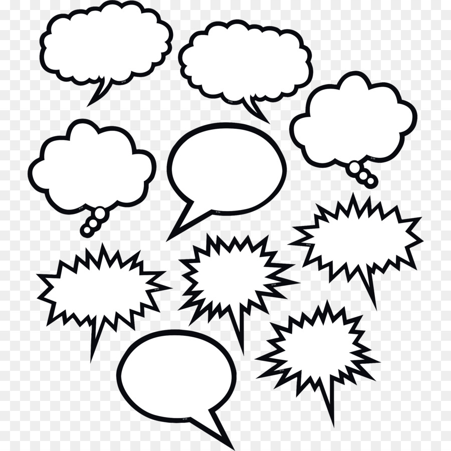 Speech balloon Bubble - thought bubble png download - 900*900 - Free Transparent Speech Balloon png Download.