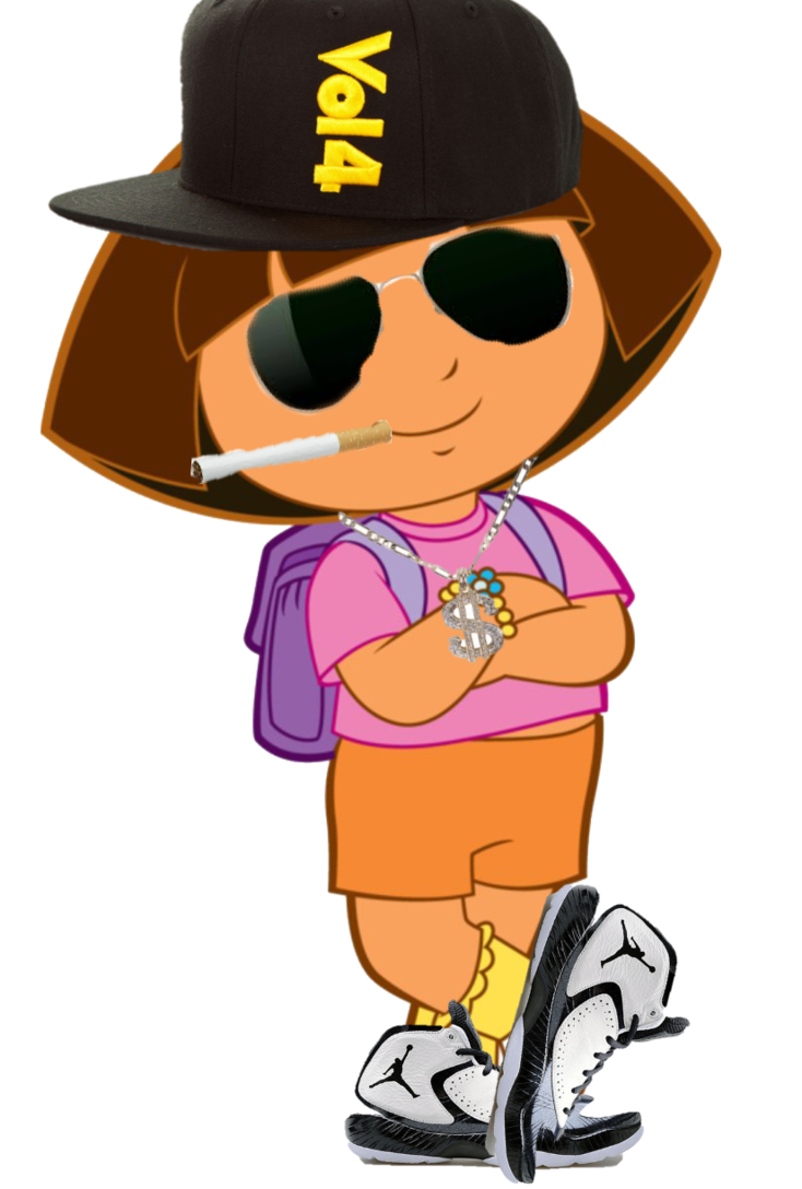 Dora Animated cartoon Character - thug png download - 734*1088 - Free  Transparent Dora png Download. - Clip Art Library