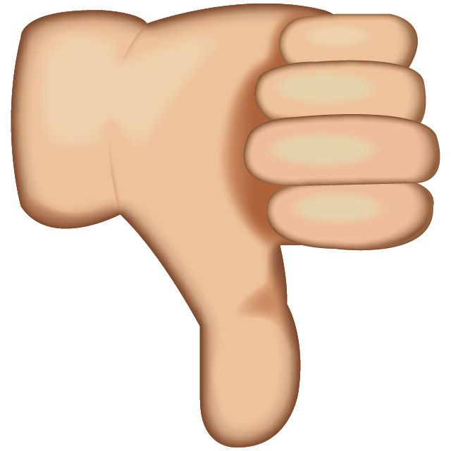thumbs down emoji thumbs down emoji