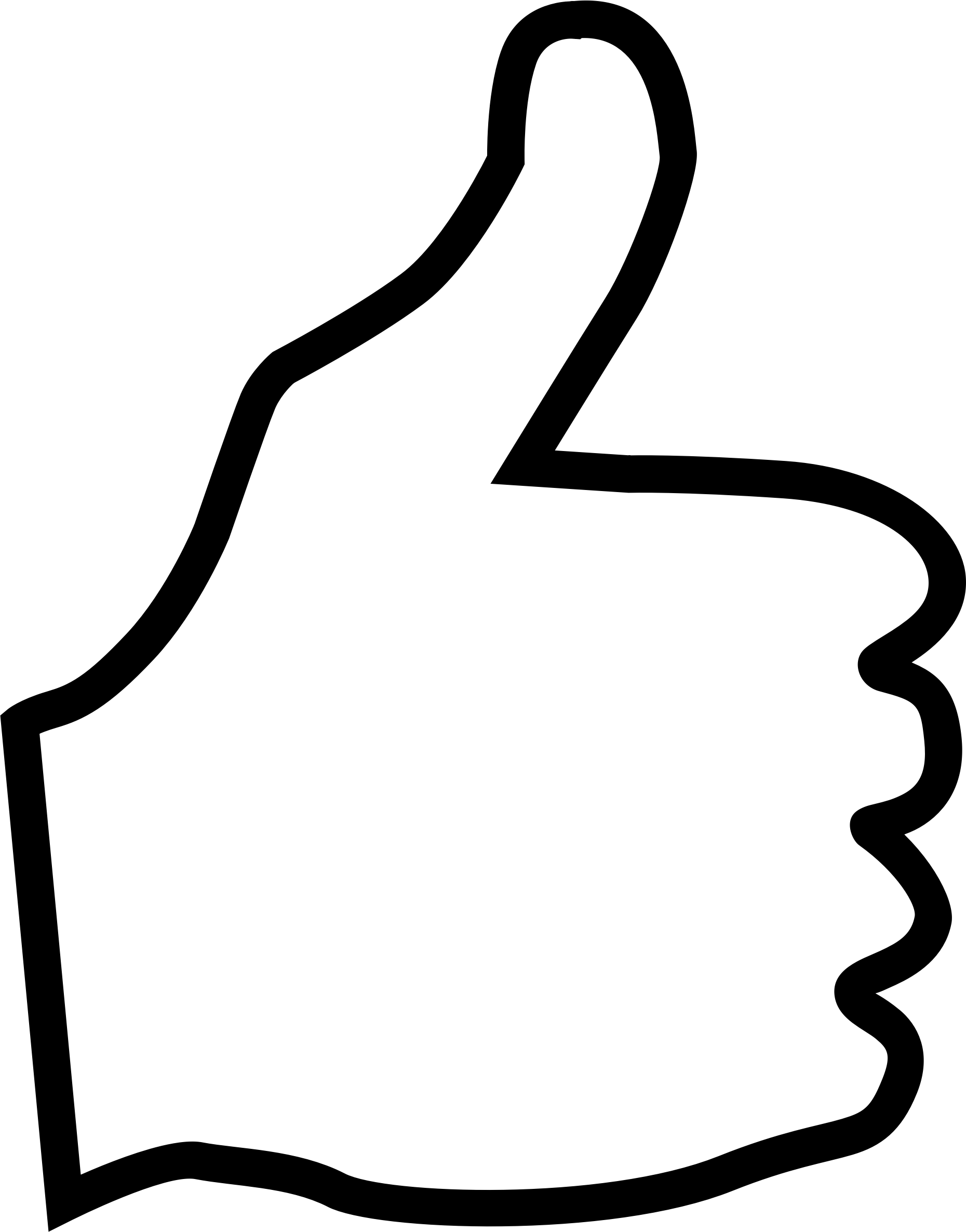 Thumb signal Drawing Clip art - Thumbs Up png download - 1860*2371