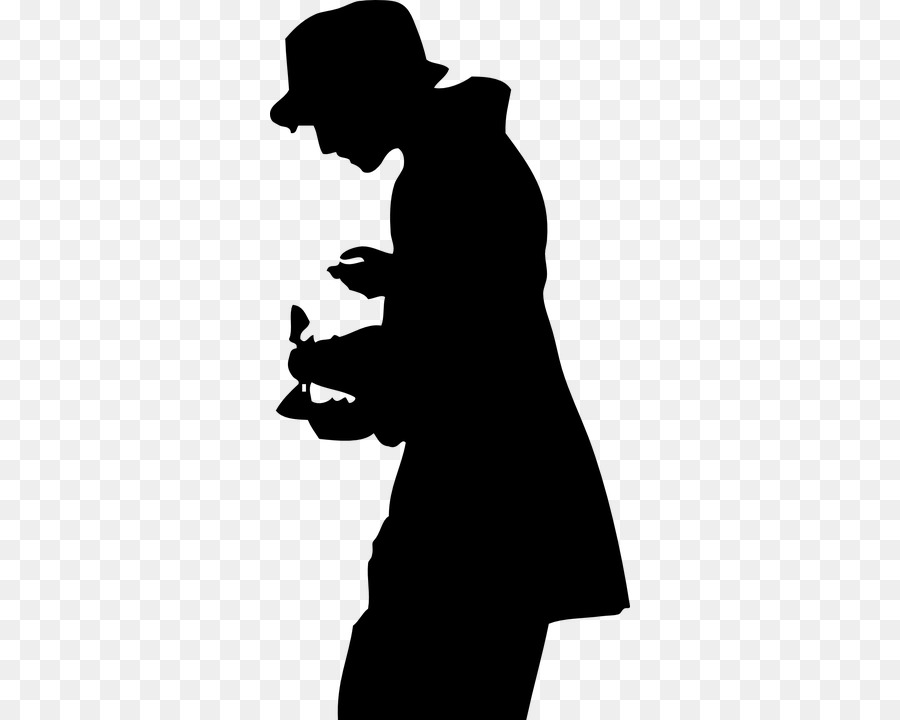 Silhouette Top hat Clip art - Silhouette png download - 360*720 - Free Transparent Silhouette png Download.