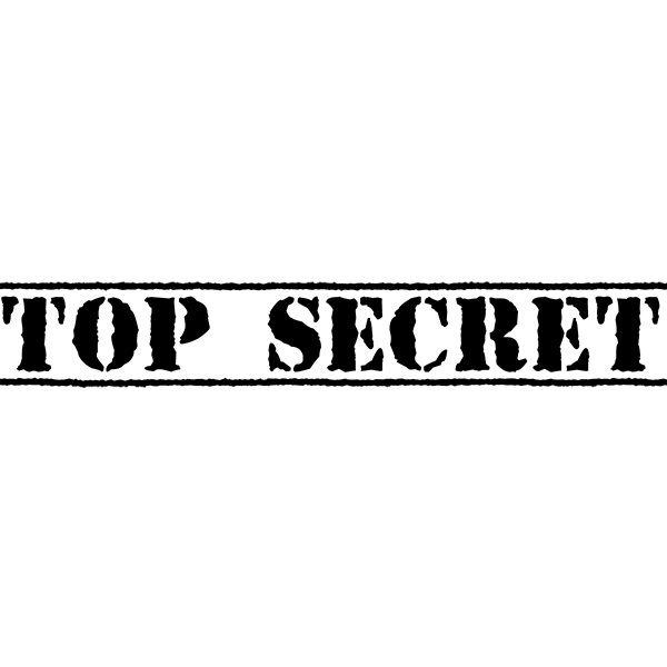 Top Secret Stencil Font Others Png Download 600 600 Free 