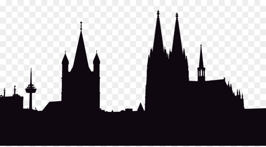 Cologne Cities: Skylines Silhouette Photography - Silhouette png download - 1000*551 - Free Transparent Cologne png Download.