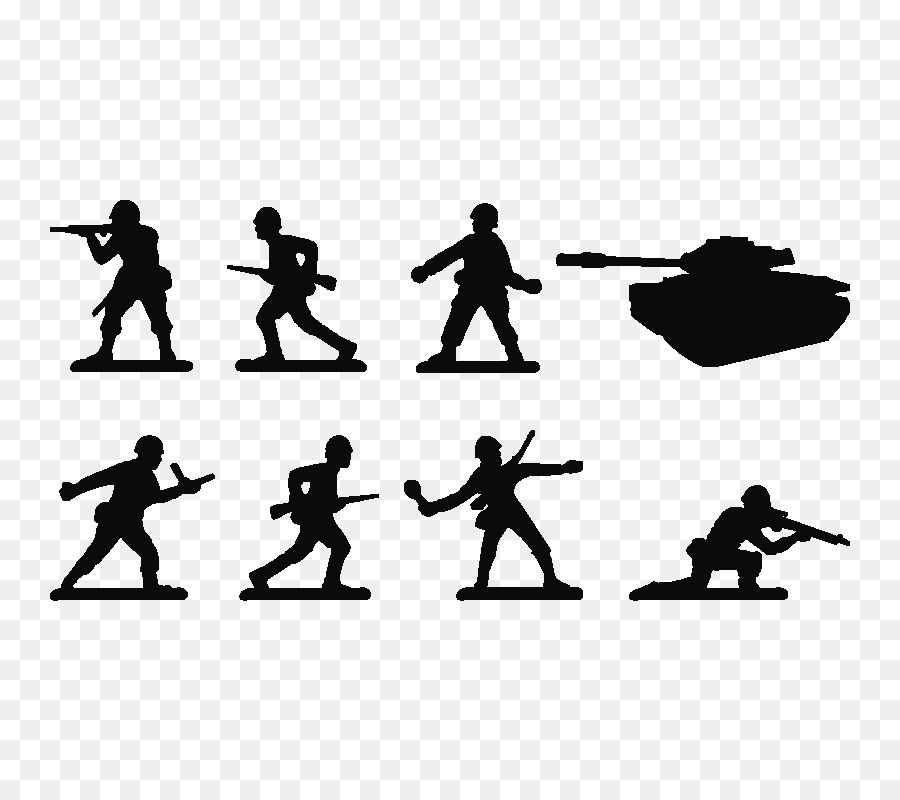 Wall decal Sticker Polyvinyl chloride Silhouette - Toy Soldiers png download - 800*800 - Free Transparent Decal png Download.