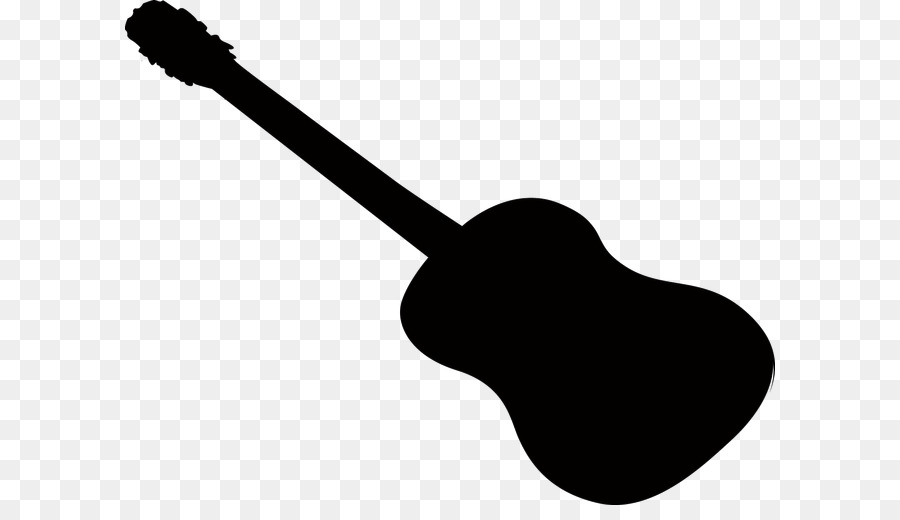 Acoustic guitar White Black - Guitar Shadow png download - 650*505 - Free Transparent Acoustic Guitar png Download.