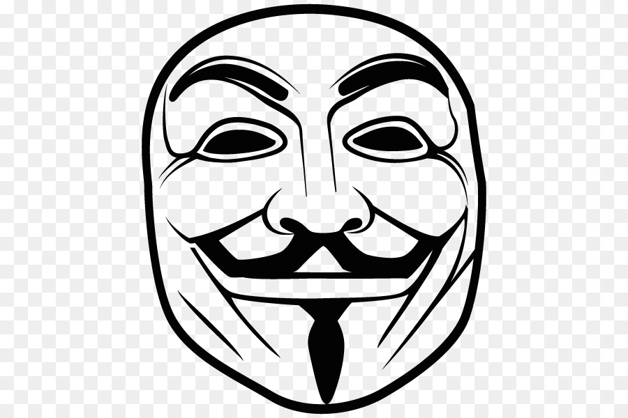 Guy Fawkes mask Anonymous - anonymous png download - 600*600 - Free Transparent Guy Fawkes Mask png Download.