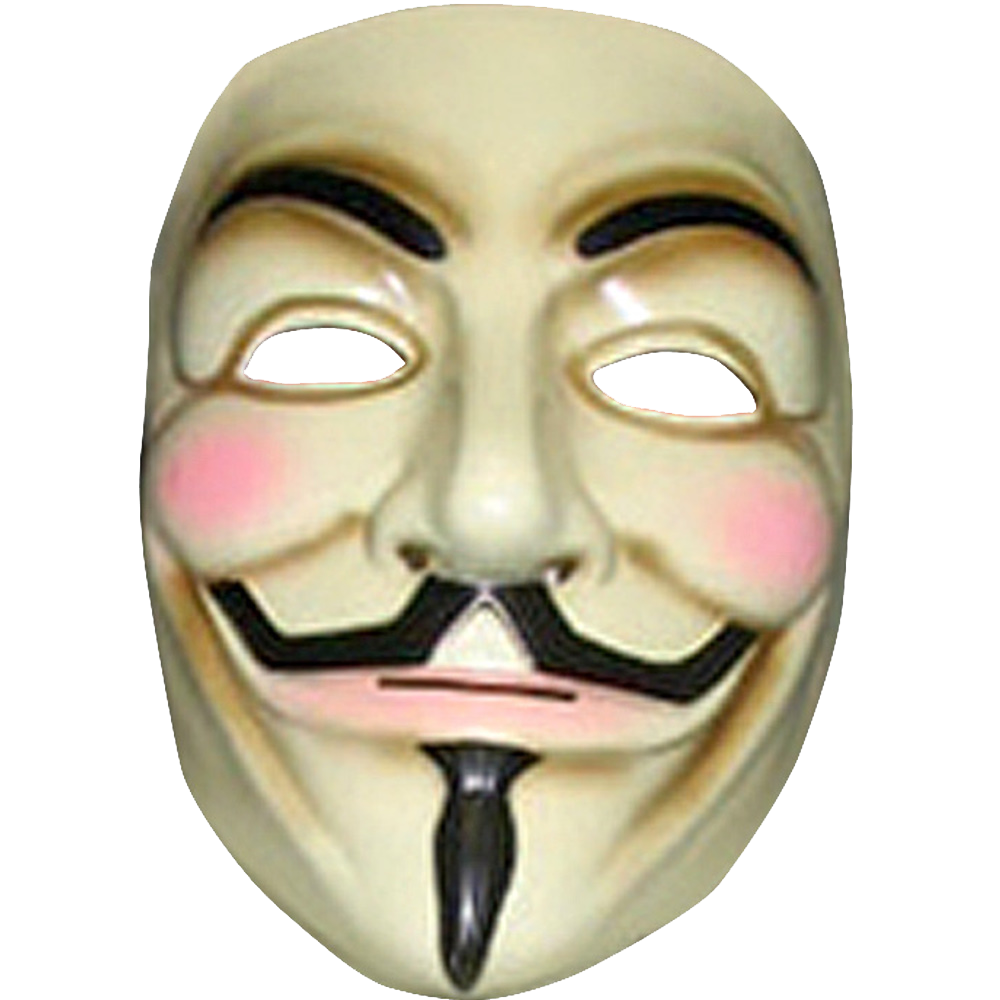Guy Fawkes mask V for Vendetta Guy Fawkes mask anonymous