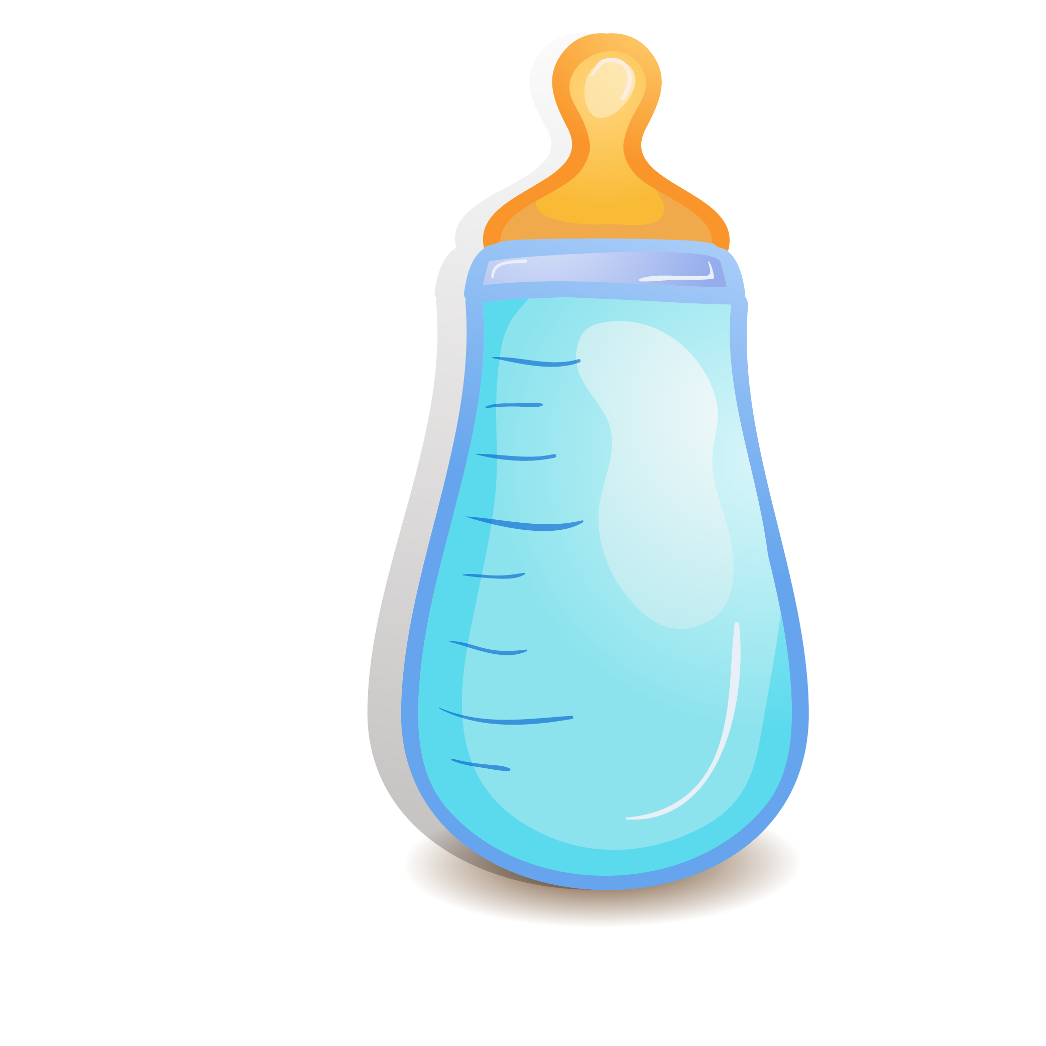 Baby bottle Infant - Cartoon baby bottle vector png download - 2083*