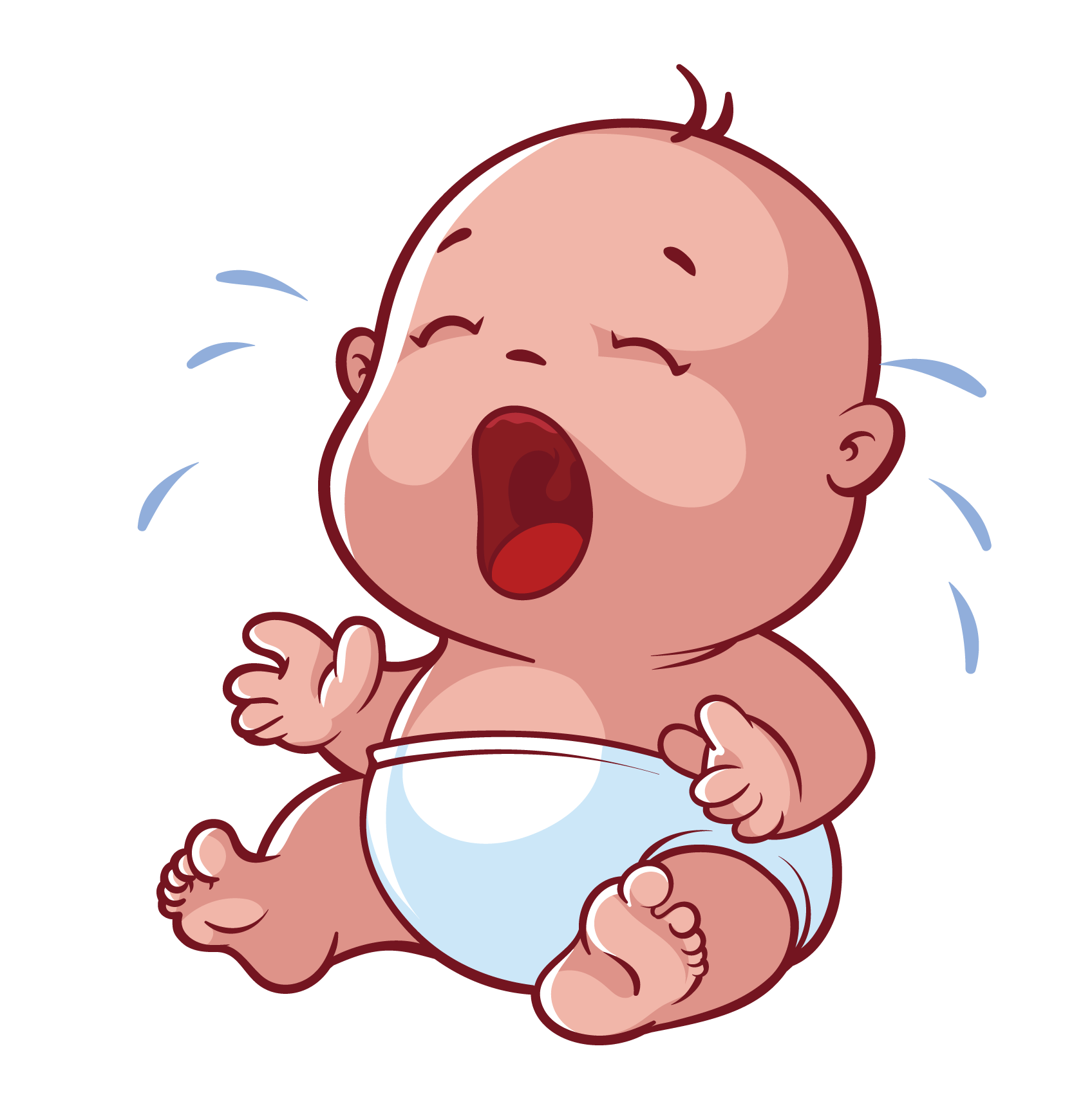 Infant Cartoon Crying - Crying baby png download - 1696*1724 - Free