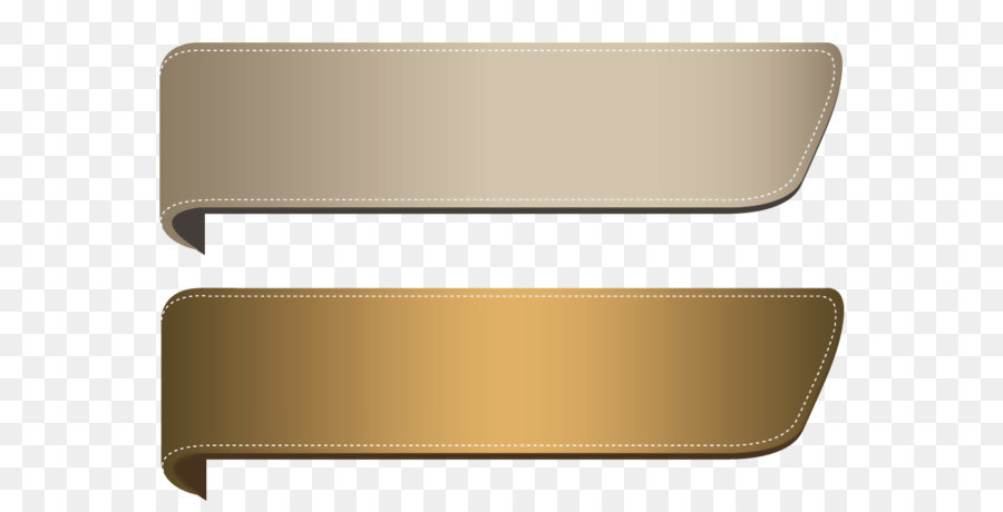 Ribbon Gold Clip art - Brown Transparent Banners Set PNG Clipart png download - 917*648 - Free Transparent Digital Media png Download.