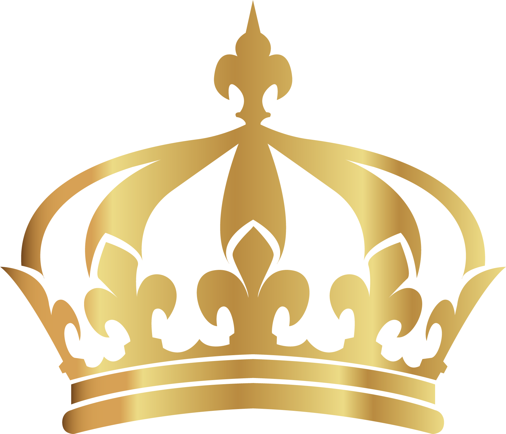 Crown Vector handpainted gold crown png download 1727*1481 Free
