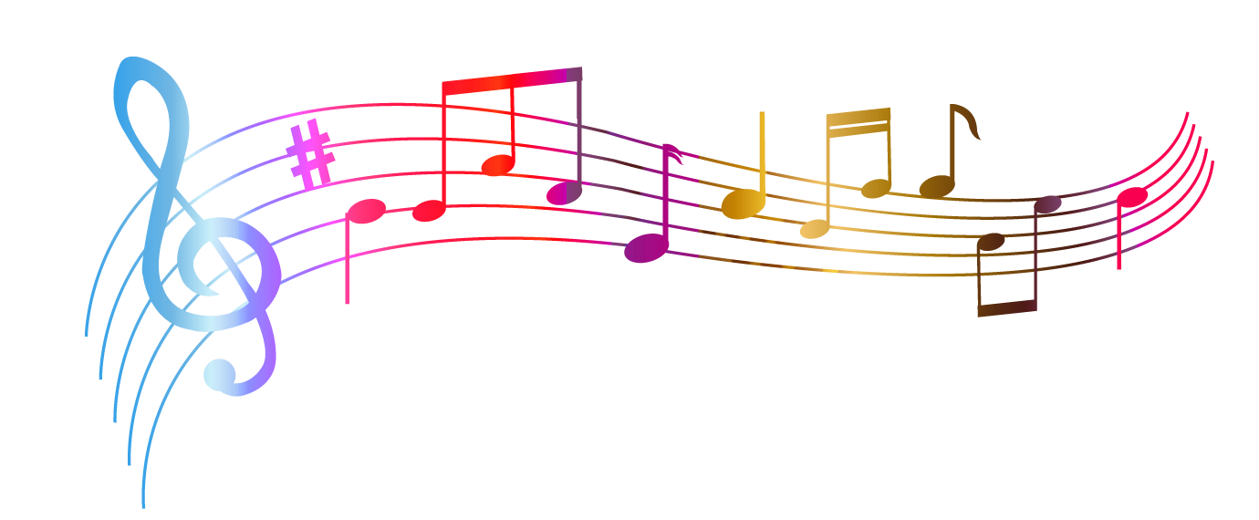 Musical note Scalable Vector Graphics - Transparent Colorful Notes PNG