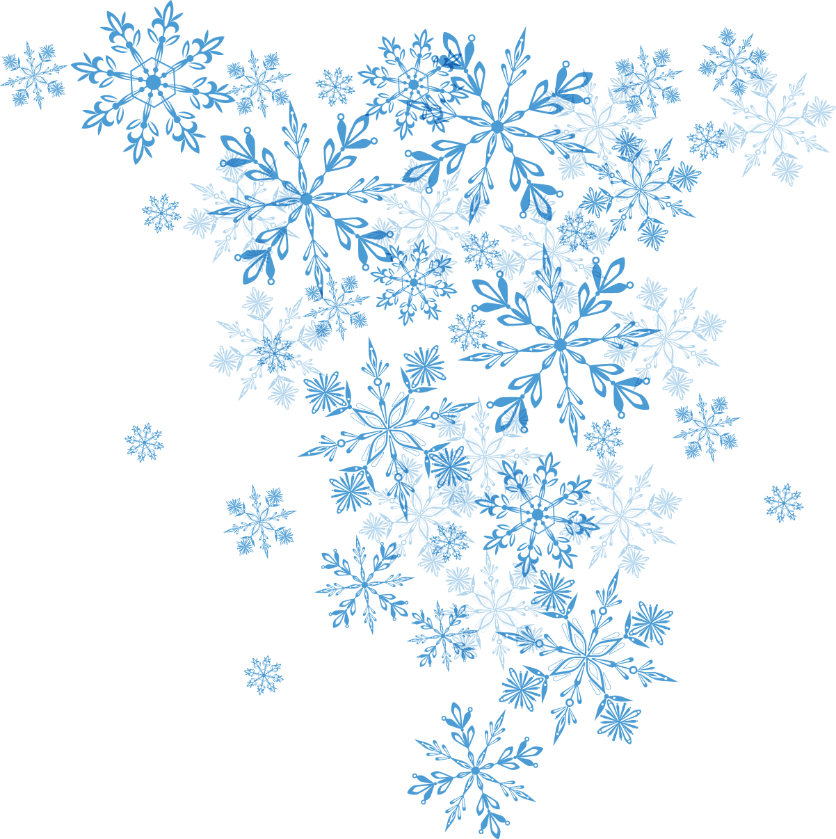 Snowflake Winter Euclidean Vector Christmas Vector Blue Snowflake Png