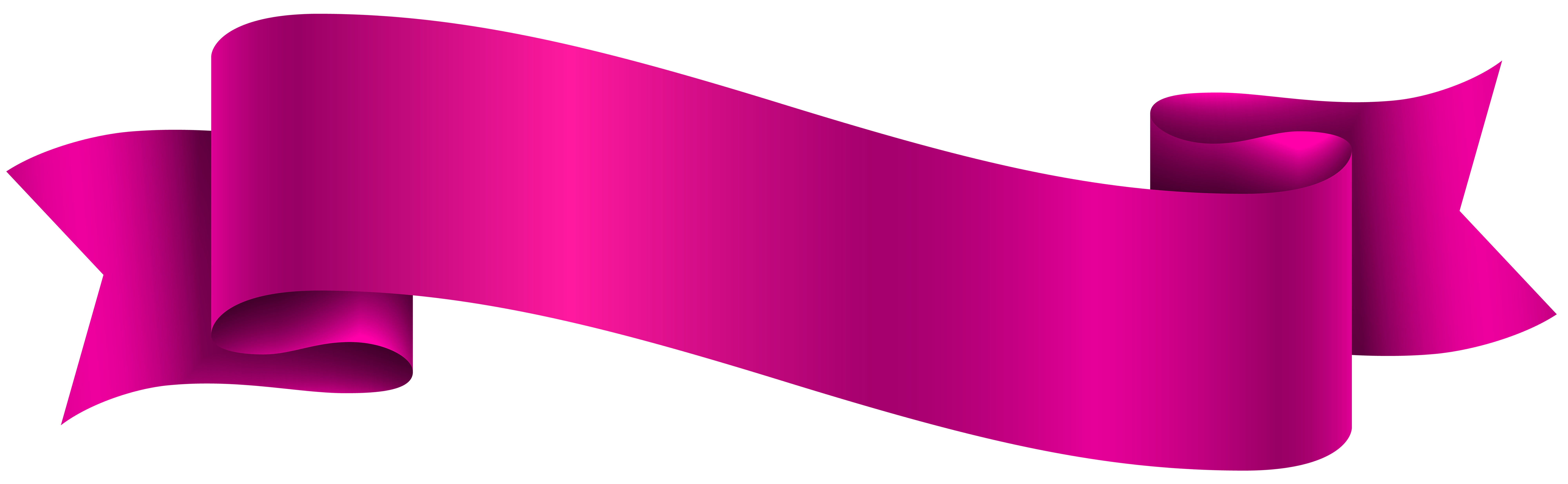 Product Design Ribbon Graphics - Pink Banner Transparent PNG Clip Art