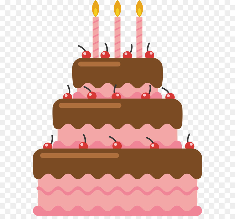 Birthday cake Chocolate cake Torte - Pink chocolate cake png download - 2339*2981 - Free Transparent Birthday Cake png Download.