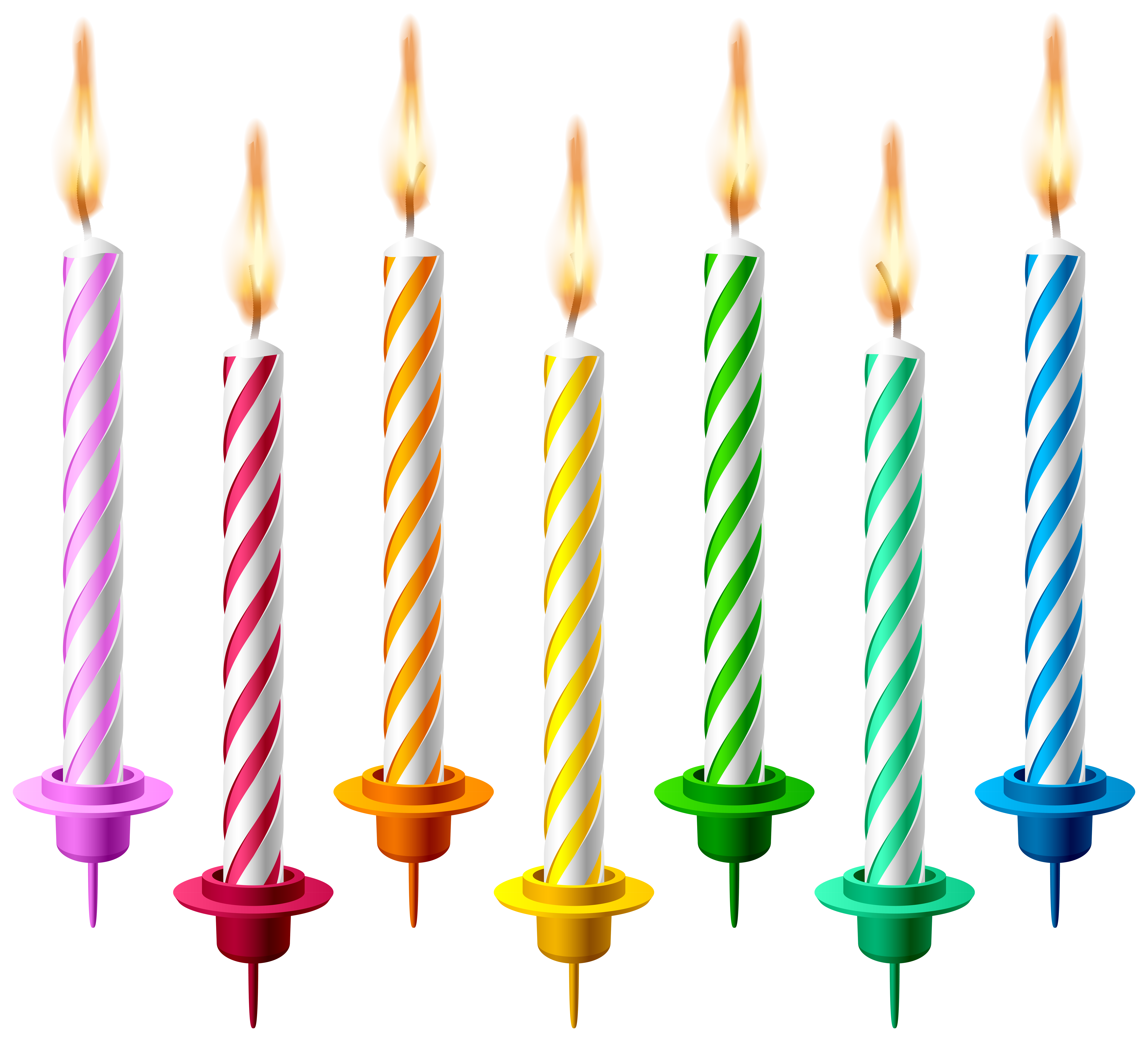 Birthday Cake Candle Clip Art Birthday Candles Png Transparent Clip