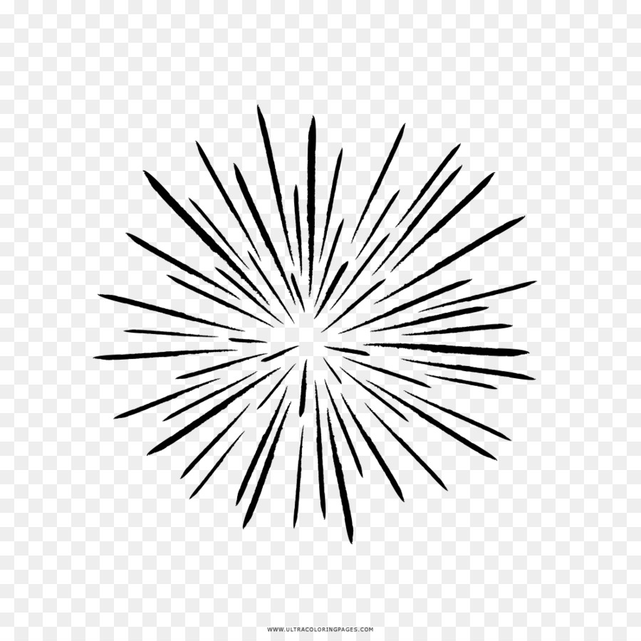 Black and white Drawing Fireworks - fireworks png download - 1000*1000 - Free Transparent Black And White png Download.