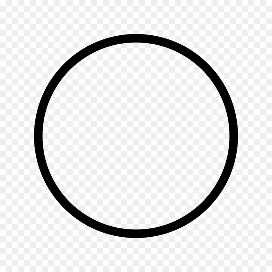 Black Circle Sign Symbol - hollow circle png download - 1024*1024