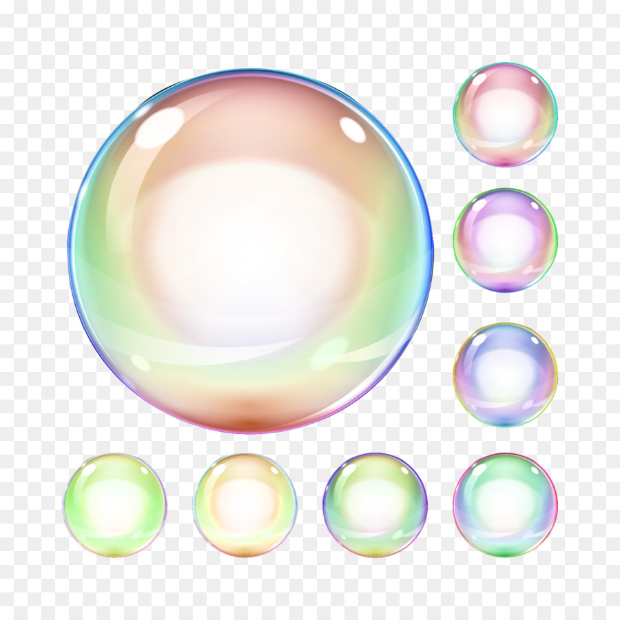 Soap bubble Color - Colored bubbles png download - 1400*1400 - Free Transparent Bubble png Download.