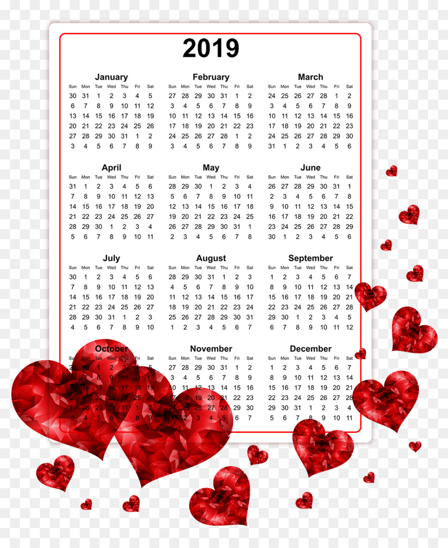 Download 2019 Printable Calendars.png - 2019 calendar png download - 1065*1280 - Free Transparent 2019 Calendar Printable png Download.