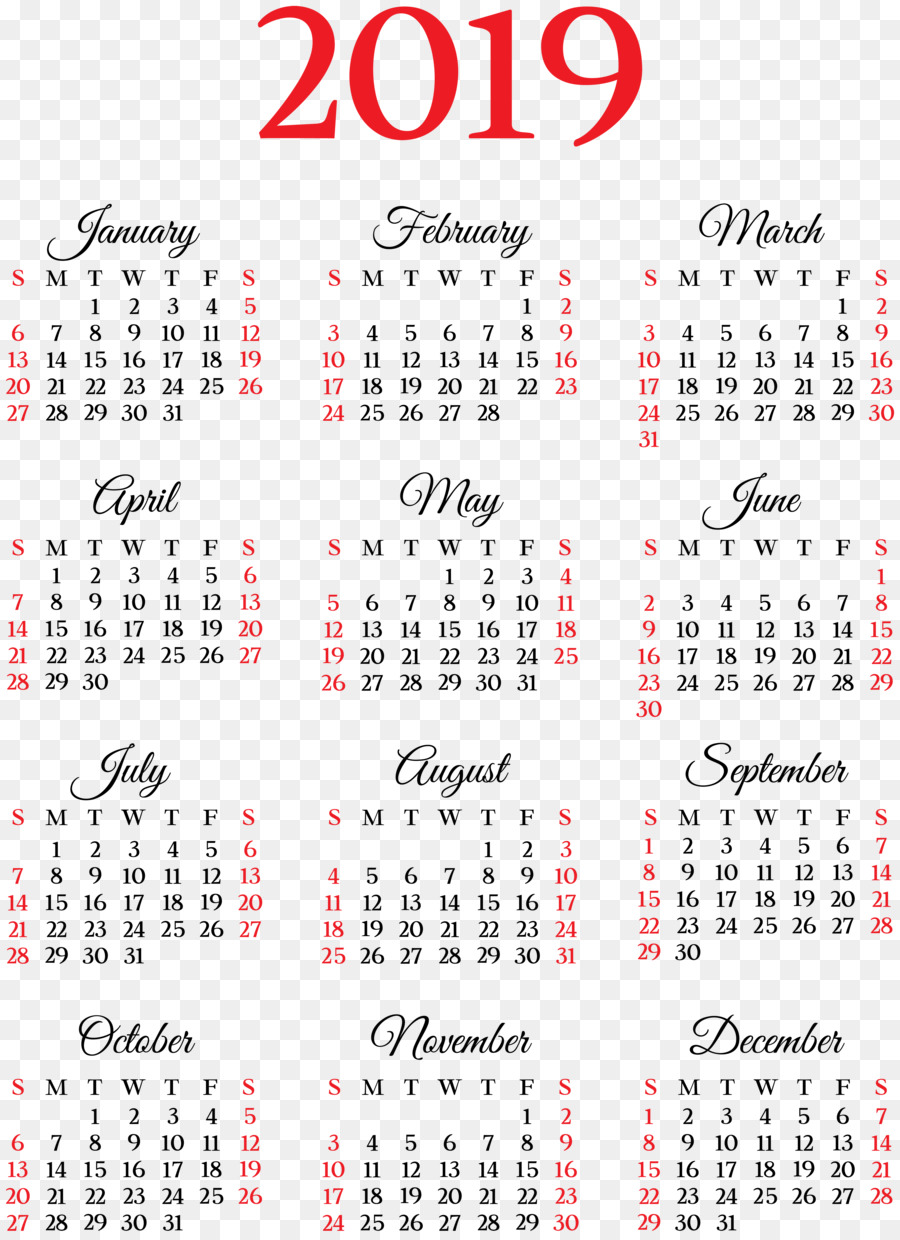 2018 Gallery Calendar Portable Network Graphics Image 0 - airplay symbol png download - 5820*8000 - Free Transparent 2019 Yearly Calendar png Download.