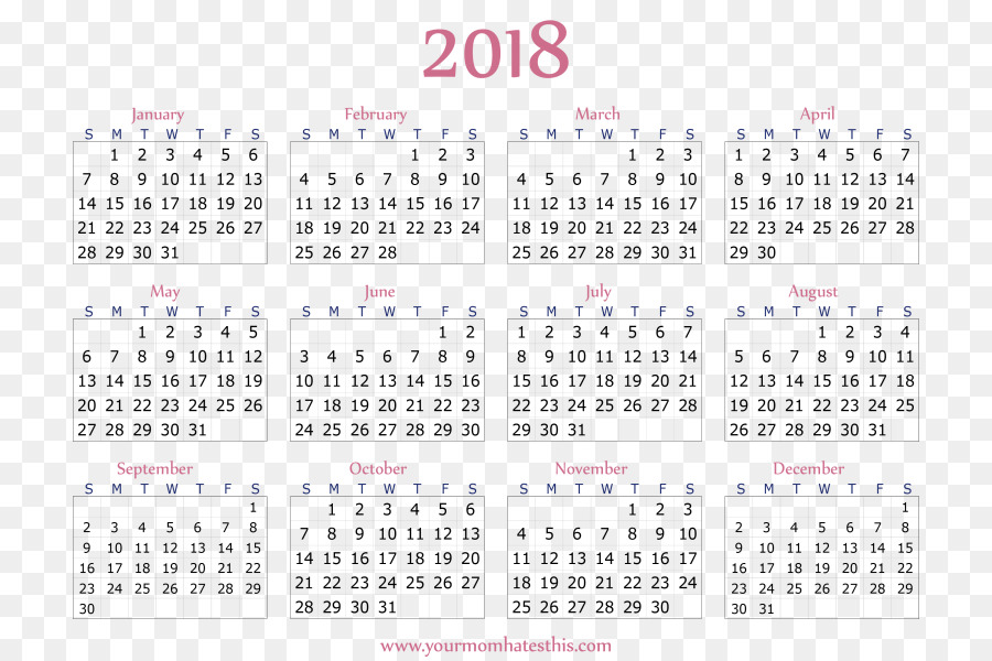 Online calendar 0 ISO week date - 2018 calender png download - 768*597 - Free Transparent Calendar png Download.