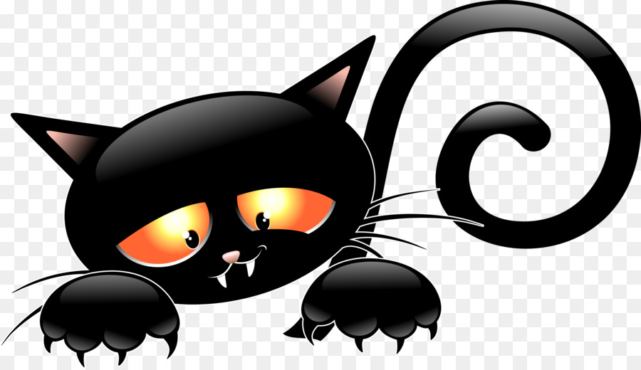 Black cat Kitten Cartoon - cats png download - 4000*2303 - Free Transparent Cat png Download.