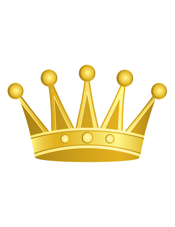 Golden Cartoon Crown png download - 612*792 - Free Transparent Crown
