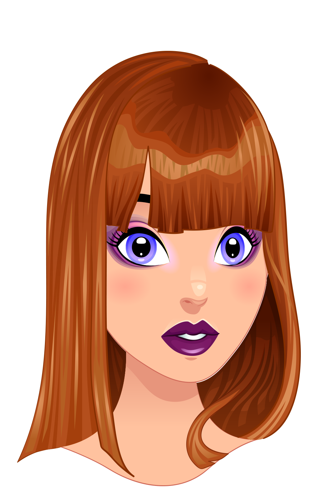 Cartoon Drawing Capelli Illustration Cartoon Hair Beauty Png Download