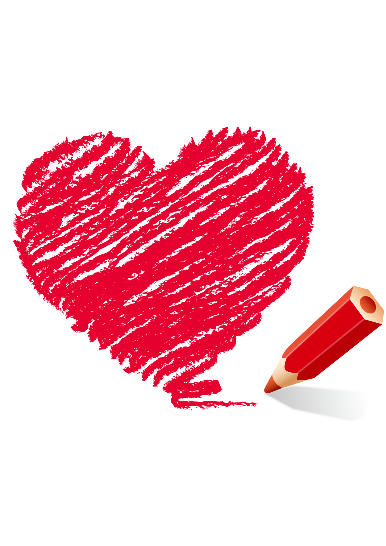 Cartoon Download Crayon - Heart-shaped png download - 1251*1770 - Free