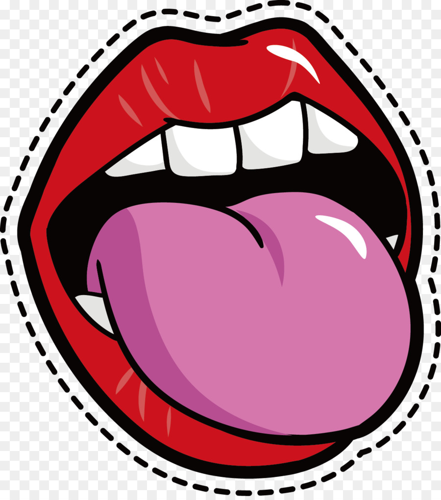 Mouth Cartoon Tongue - Cartoon mouth tongue material png download - 1172*1318 - Free Transparent  png Download.