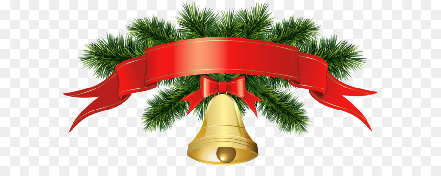 Christmas decoration Santa Claus Clip art - Christmas Golden Bell Banner Transparent Clip Art Image png download - 5000*2622 - Free Transparent United States png Download.