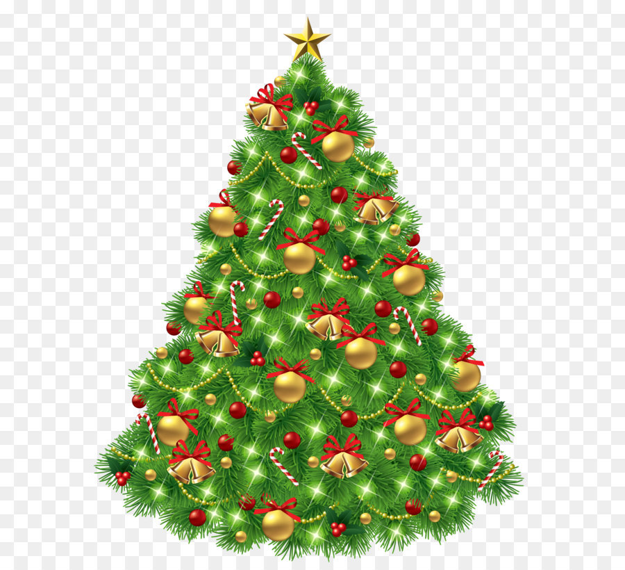 Christmas tree Christmas Day Clip art - Transparent Christmas Tree with Ornaments and Gold Bells PNG Picture png download - 4127*5138 - Free Transparent Christmas Tree png Download.