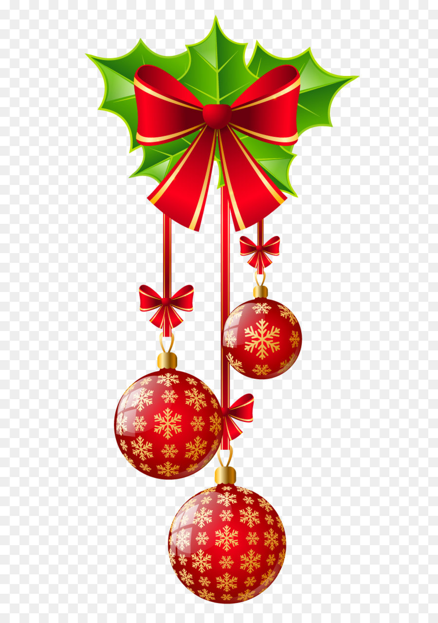 Christmas ornament Christmas decoration Clip art - Transparent Christmas Red Ornaments with Bow png download - 696*1369 - Free Transparent Christmas  png Download.