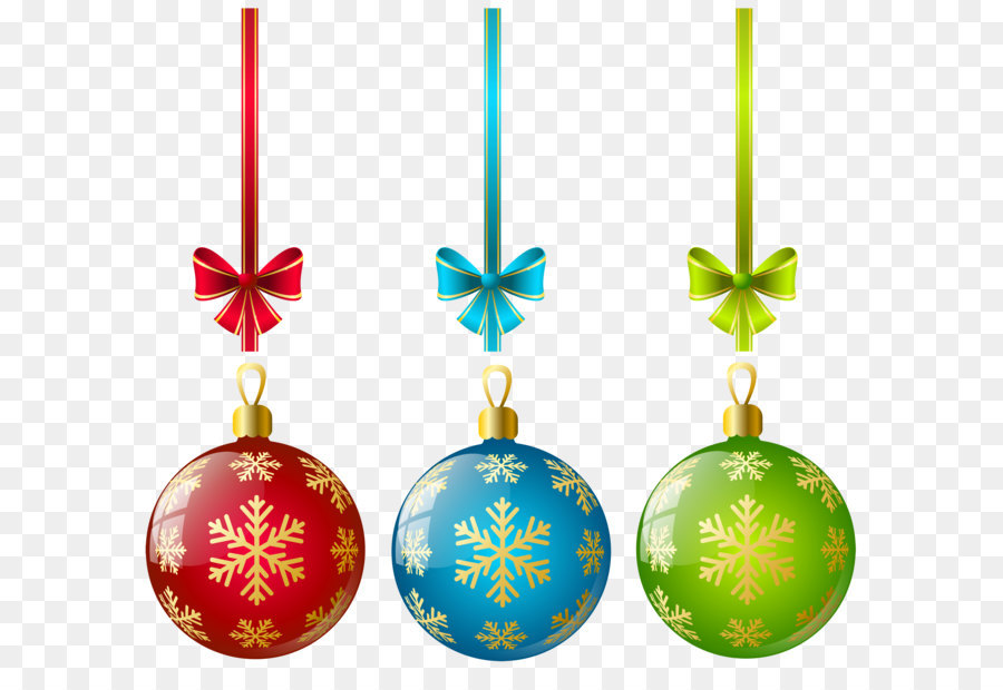 Christmas decoration Christmas ornament Christmas tree Clip art - Large Transparent Three Christmas Ball Ornaments Clipart png download - 3775*3487 - Free Transparent Christmas Ornament png Download.